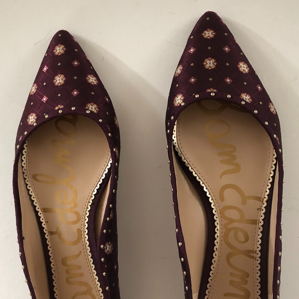 Sam Edelman Riviera Wine Flats, Size 9
